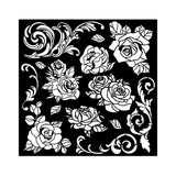 Stamperia Stencil, 7"X7", Shabby Rose Rose Pattern