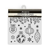 Stamperia Stencil 7"X7", The Nutcracker Christmas Bells