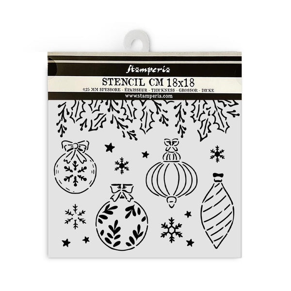 Stamperia Stencil 7"X7", The Nutcracker Christmas Bells