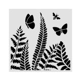 Stamperia, Stencil 7"X7", Daisy Art, Fern (KSTDQ131)