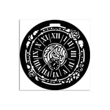 Stamperia, Stencil 4.72"X 4.72", House of Roses, Clock (KSTDS35)