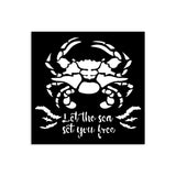 Stamperia, Thick Stencil 4.72"X 4.72", Silent Sea, Crab (KSTDS37)