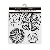 Stamperia, Thick Stencil 4.72"X 4.72", Silent Sea, Sponges (KSTDS38)
