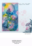 Katkin Krafts, 6"x8" Clear Stamps Set, Ferns and Fungi