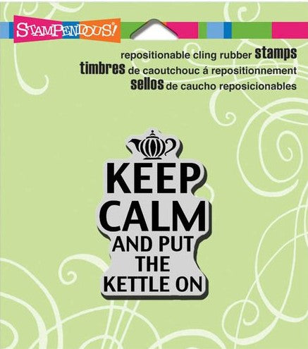 Stampendous Cling Stamp, Kettle On