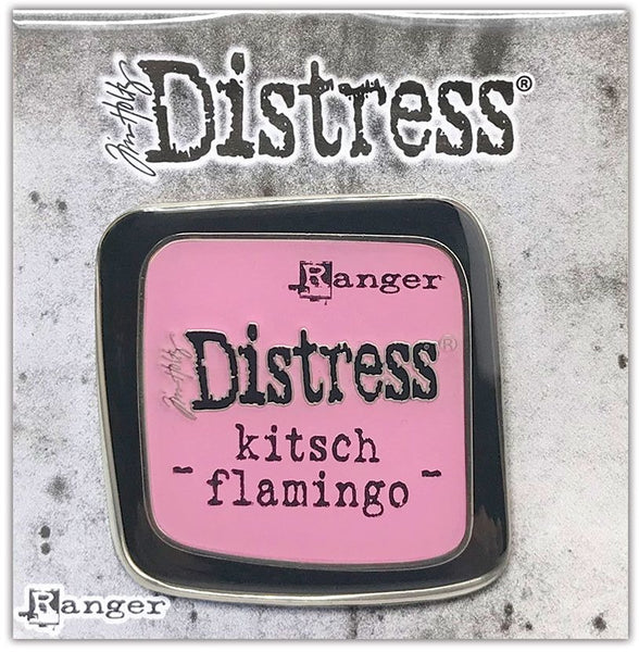 Tim Holtz Distress Enamel Collector Pin, Kitsch Flamingo
