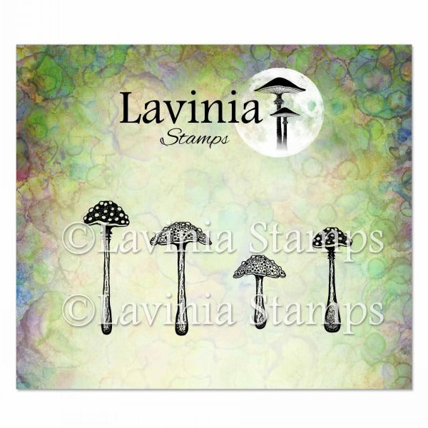 Lavinia, Clear Stamp, Purple Cap Mushrooms (LAV974)