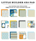 Echo Park, Double-Sided Paper Pad 6"X6", Little Builder (LB408023)