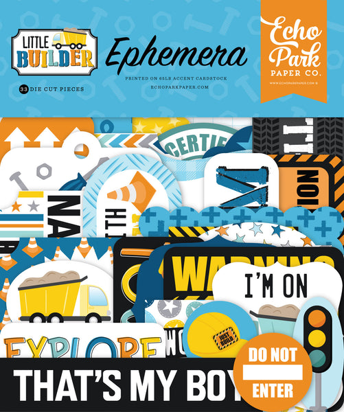 Echo Park, Ephemera 33/pkg, Little Builder (LB408024)