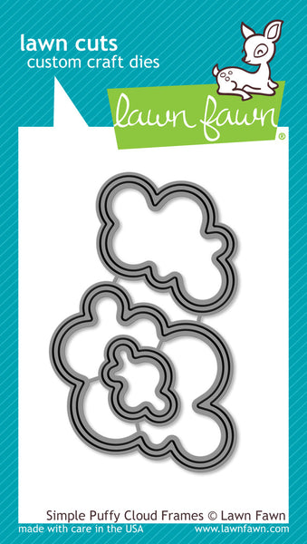 Lawn Fawn, Lawn Cuts Custom Craft Die, Simple Puffy Cloud Frames (LF1203)