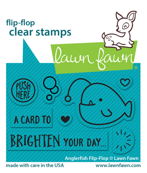 Lawn Fawn, Clear Stamps, Anglerfish Flip-Flop (LF2010)