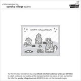 Lawn Fawn, Clear Stamps and Dies Set, Spooky Village (LF2014 & LF2015)
