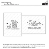 Lawn Fawn, Clear Stamps and Dies Set, Spooky Village (LF2014 & LF2015)