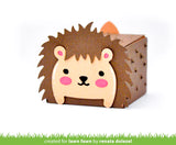 Lawn Fawn, Lawn Cuts Custom Craft Die, Tiny Gift Box Hedgehog Add-On (LF2439)