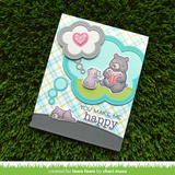 Lawn Fawn, Lawn Cuts Custom Craft Die, Outside In Stitched Thought Bubble Stackables (LF2574)