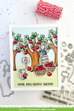 Lawn Fawn, Clear Stamps and Dies Set, Apple-Solutely Awesome (LF2930 & LF2931)