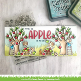 Lawn Fawn, Clear Stamps and Dies Set, Apple-Solutely Awesome (LF2930 & LF2931)