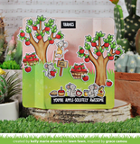 Lawn Fawn, Clear Stamps and Dies Set, Apple-Solutely Awesome (LF2930 & LF2931)