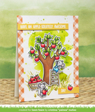 Lawn Fawn, Clear Stamps and Dies Set, Apple-Solutely Awesome (LF2930 & LF2931)
