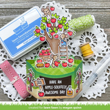 Lawn Fawn, Clear Stamps and Dies Set, Apple-Solutely Awesome (LF2930 & LF2931)