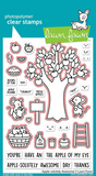 Lawn Fawn, Clear Stamps and Dies Set, Apple-Solutely Awesome (LF2930 & LF2931)