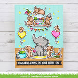 Lawn Fawn Clear Stamps, Elephant Parade (LF3067)