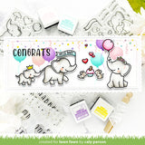 Lawn Fawn Clear Stamps, Elephant Parade (LF3067)