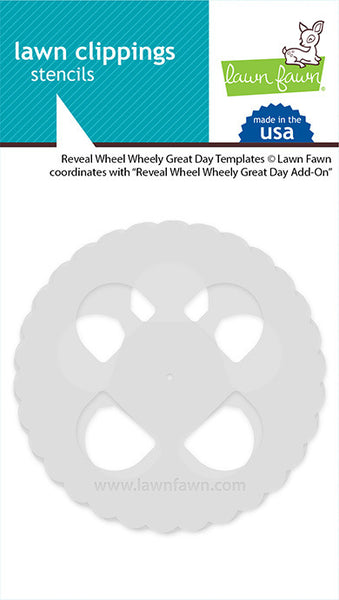 Lawn Fawn, Lawn Clippings Stencils, Reveal Wheel: Wheely Great Day