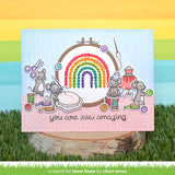 Lawn Cuts Custom Craft Die, Embroidery Hoop Rainbow Add-On