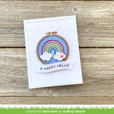 Lawn Cuts Custom Craft Die, Embroidery Hoop Rainbow Add-On