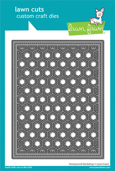 Lawn Fawn, Lawn Cuts Custom Craft Die, Honeycomb Backdrop (LF3142)