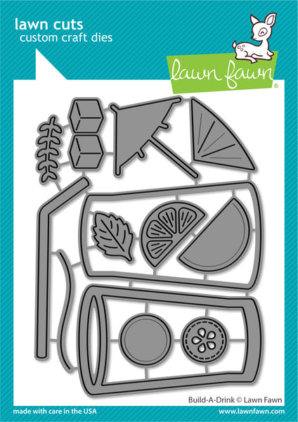 Lawn Fawn, Lawn Cuts Custom Craft Die, Build-A-Drink (LF3176)