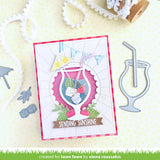Lawn Fawn, Lawn Cuts Custom Craft Die, Build-a-Drink Cocktail Add-On (LF3177)