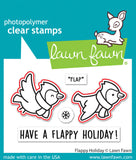Lawn Fawn, Clear Stamps & Dies Combo, Flappy Holiday (LF3229 & LF3230)