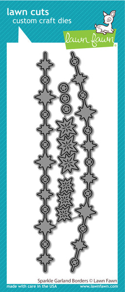 Lawn Fawn, Lawn Cuts Custom Craft Die, Sparkle Garland Borders (LF3258)