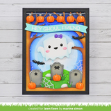 Lawn Fawn, Lawn Cuts Custom Craft Die, Spooky Forest Backdrop (LF3261)