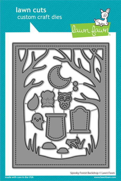 Lawn Fawn, Lawn Cuts Custom Craft Die, Spooky Forest Backdrop (LF3261)