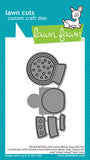 Lawn Fawn, Lawn Cuts Custom Craft Die, Reveal Wheel, Little Snow Globe: Dog Add-On (LF3272)