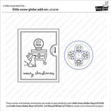 Lawn Fawn, Lawn Cuts Custom Craft Die, Reveal Wheel, Little Snow Globe: Dog Add-On (LF3272)