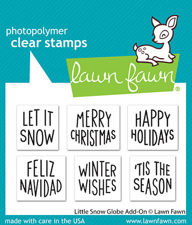 Lawn Fawn Clear Stamps, Little Snow Globe Add-on (LF3278)