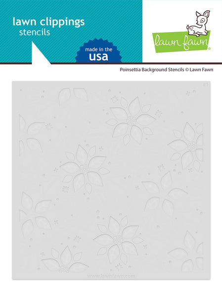 Lawn Fawn, Lawn Clippings Stencils, Poinsettia Background (LF3280)