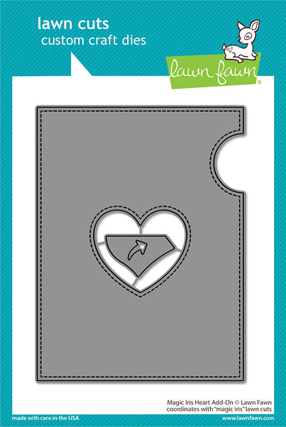 Lawn Fawn, Lawn Cuts Custom Craft Die, Magic Iris Heart Add-On (LF3314)