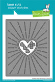 Lawn Fawn, Lawn Cuts Custom Craft Die, Radiant Heart Backdrop (LF3320)