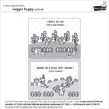 Lawn Fawn Clear Stamps 4"X6", Veggie Happy (LF3340)