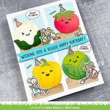 Lawn Fawn, Lawn Cuts Custom Craft Die, Stitched Garden Veggies (LF3373)