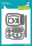Lawn Fawn, Lawn Cuts Custom Craft Die, Build-A-Drink Mason Jar Add-On (LF3378)