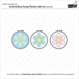 Lawn Fawn, Lawn Cuts Custom Craft Die Embroidery Hoop Flower Add-On (LF3379)