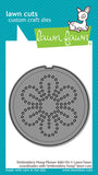 Lawn Fawn, Lawn Cuts Custom Craft Die Embroidery Hoop Flower Add-On (LF3379)
