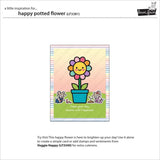 Lawn Fawn, Lawn Cuts Custom Craft Die, Happy Potted Flower (LF3381)