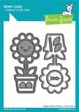 Lawn Fawn, Lawn Cuts Custom Craft Die, Happy Potted Flower (LF3381)